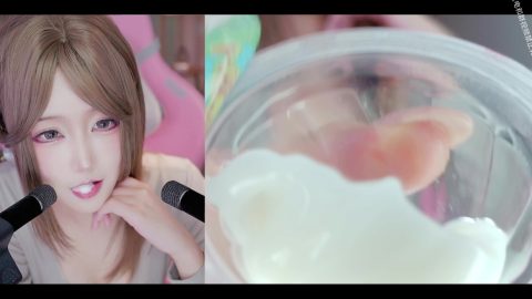 视频通话系列：吃果冻